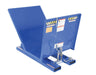 Vestil D-NS-100-LD Steel Open Sided Hopper 61-1/16 in. x 38-13/16 in. x 42-11/16 in. 2000 Capacity Blue