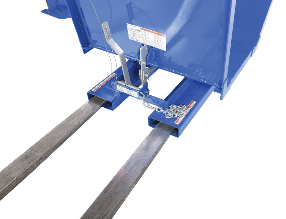 Vestil D-NS-100-LD steel open sided hopper - view 7