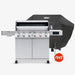 Monument Grills Denali 605Pro | Stainless Smart Propane Gas Grill 6 Burner Grill