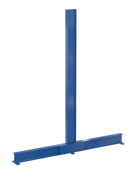 Vestil DAC-812 Steel Double-Sided Cantilever Upright 12 in. Usable Arms 8 ft. High 18,000 lb. Capacity Blue