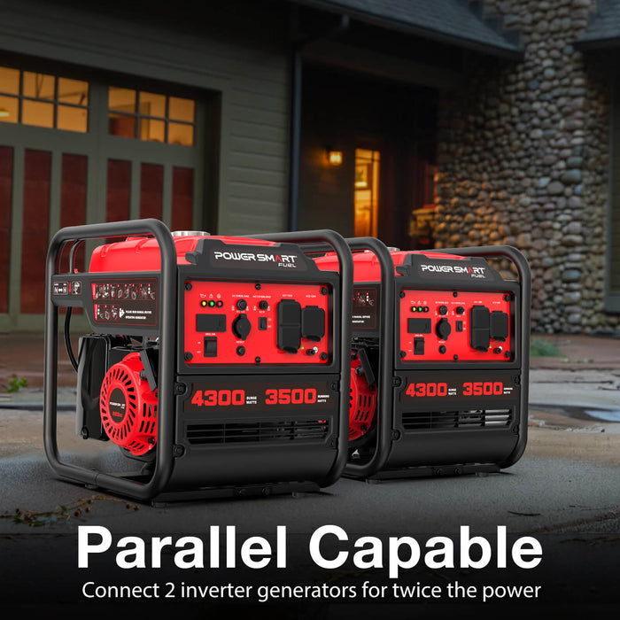 PowerSmart 4300W Open Frame Gas Inverter Generator DB5041
