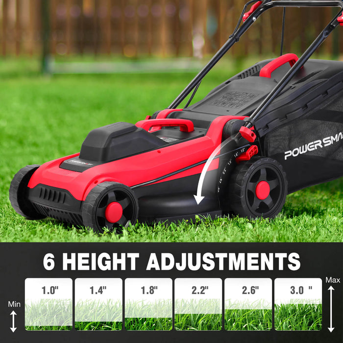 PowerSmart 14" 15Amp Electric Corderd Push Lawn Mower DB8015