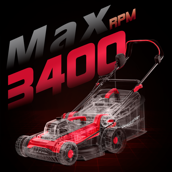 PowerSmart 14" 15Amp Electric Corderd Push Lawn Mower DB8015