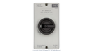 High quality photo of the IMO DC Disconnect Rooftop Isolator Switch 4 Pole - 2 String Front view. Photographed by Current Connected.