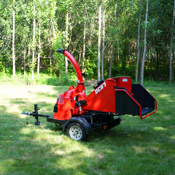 HONDA GX690 22HP 688cc Twin Cylinder Gasoline Engine Powered 7" Hydraulic Feeding Wood Chipper,  DCH7