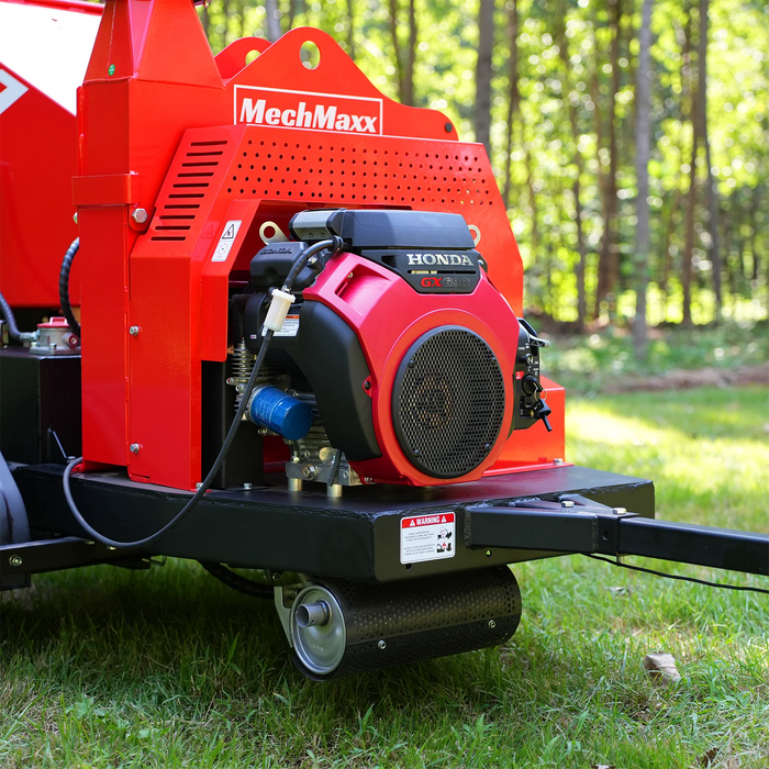 HONDA GX690 22HP 688cc Twin Cylinder Gasoline Engine Powered 7" Hydraulic Feeding Wood Chipper,  DCH7