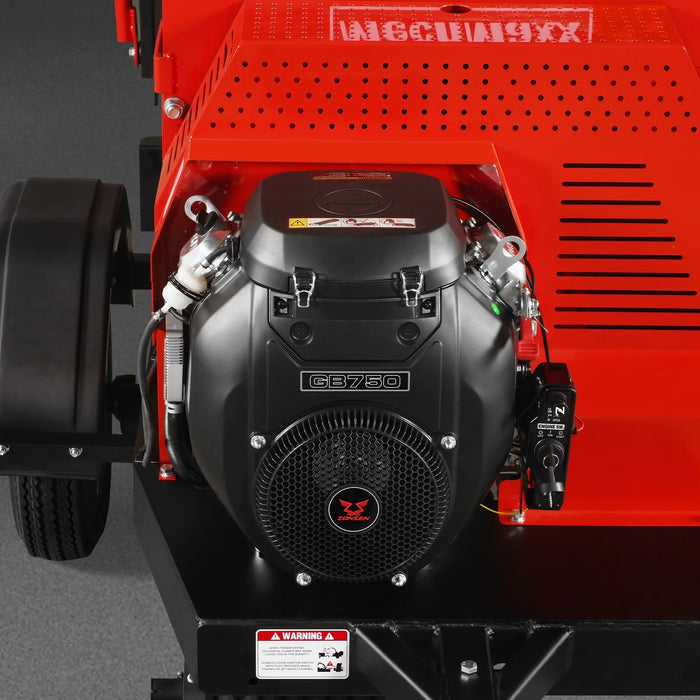 25hp 750cc Twin Cylinder ZONSEN Petrol Engine 7" Hydraulic Feeding Wood Chipper,  DCH7