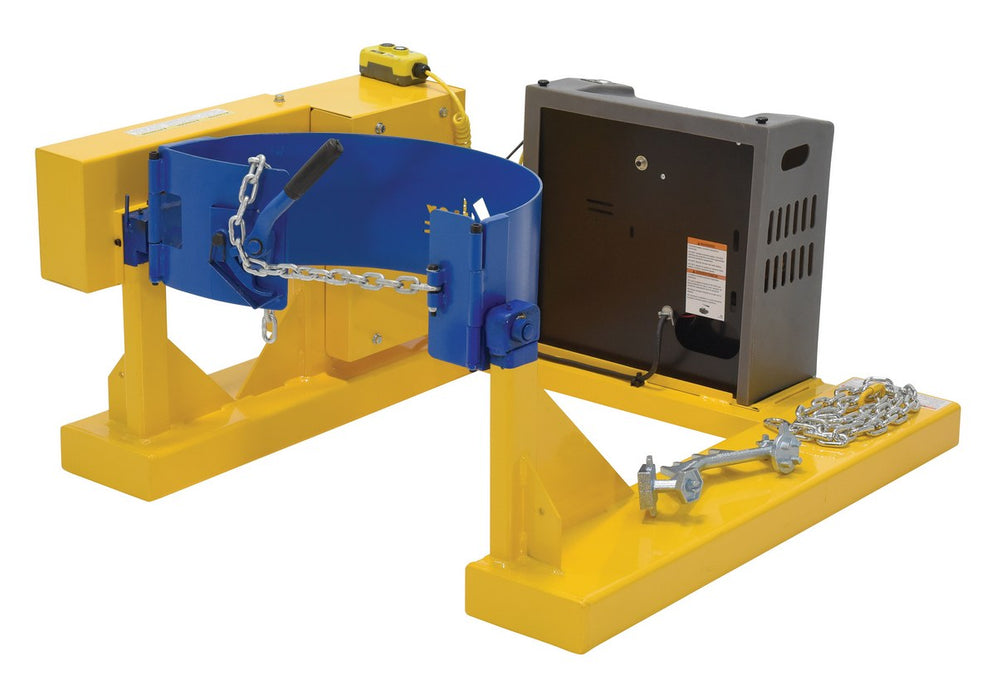 Vestil DCR-205-8-DC steel dc fork mounted drum carrier/rotator for steel drums - view 2