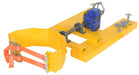 Vestil DCR-RAR-12 Steel Right Angle Drum Rotator Fits 55 Gallon Steel, Plastic, or Fiber Drums 1,200 lb. Capacity Yellow