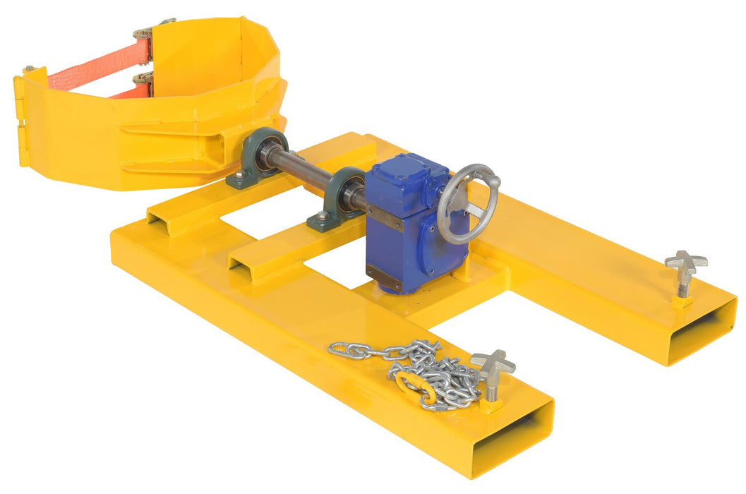 Vestil DCR-RAR-12 steel right angle drum rotator fits - view 2