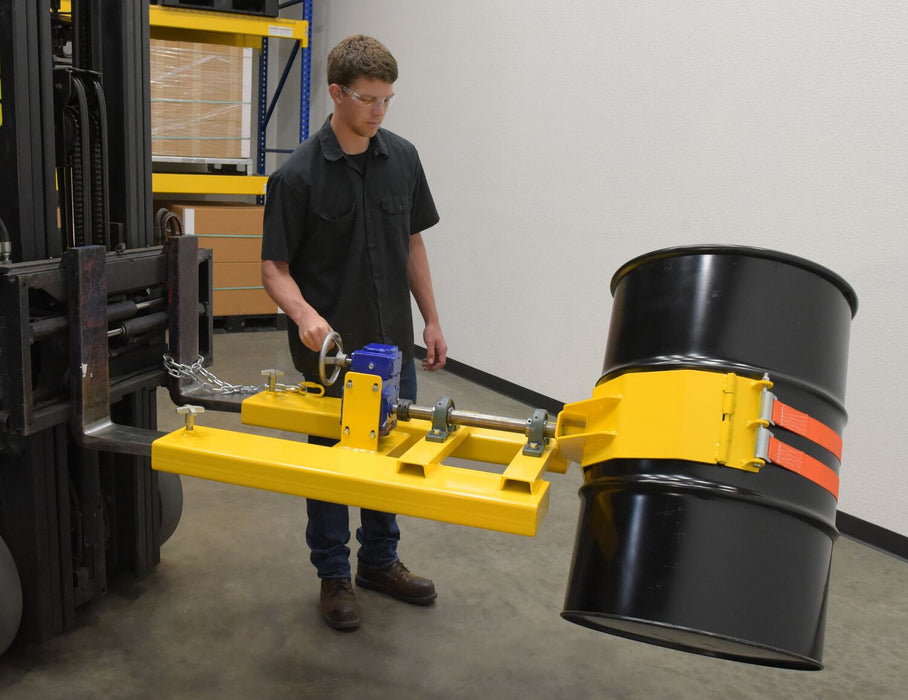 Vestil DCR-RAR-12 steel right angle drum rotator fits - view 9