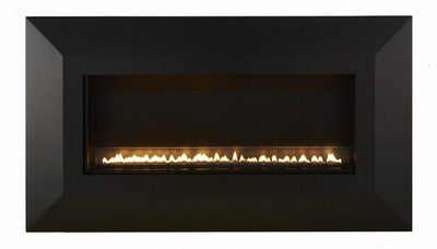 Empire Black Wrap Cabinet for 30" Boulevard SL Vent Free Linear Fireplace DCSL30BL Empire Comfort Systems