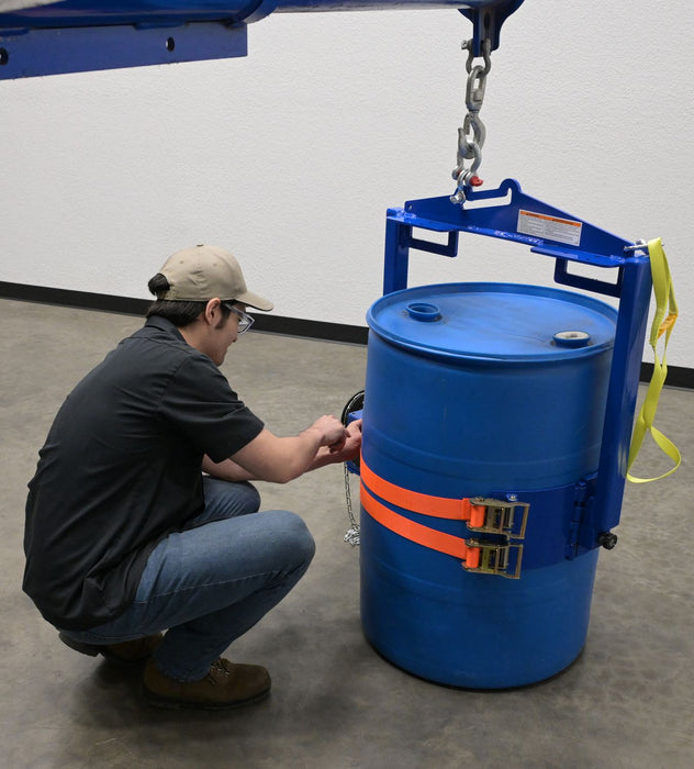 Vestil DCT-2000 steel hoist mounted drum carrier/rotator - view 6