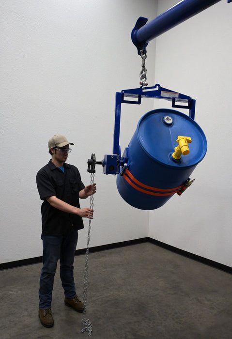 Vestil DCT-2000 steel hoist mounted drum carrier/rotator - view 7