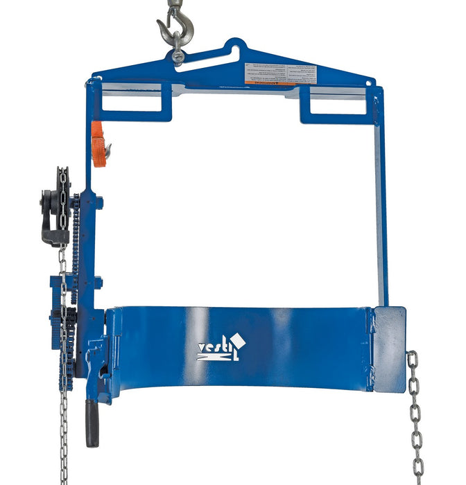 Vestil DCT-75 steel hoist mounted drum carrier/rotator - view 3