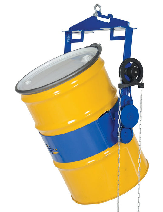 Vestil DCT-85 steel hoist mounted drum carrier/rotator - view 2