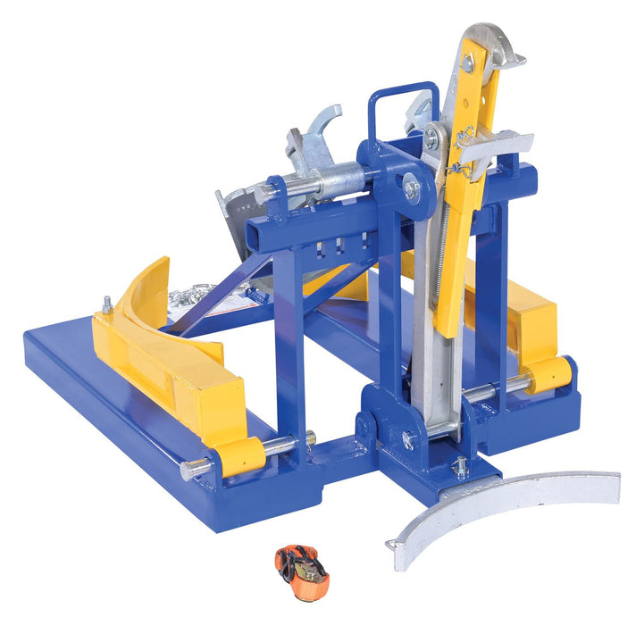 Vestil DFDL-3 steel deluxe combination fork mounted drum lifter - view 2