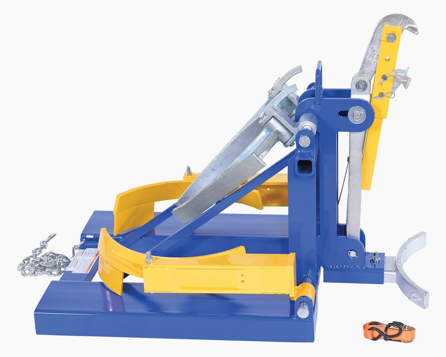 Vestil DFDL-3 steel deluxe combination fork mounted drum lifter - view 4