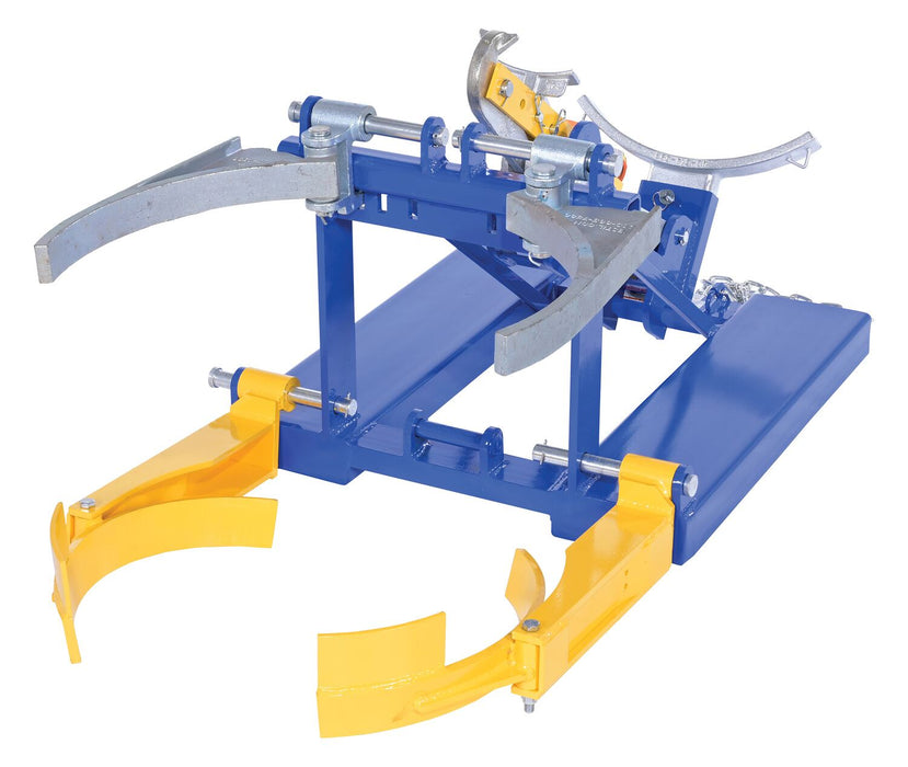 Vestil DFDL-3 steel deluxe combination fork mounted drum lifter - view 5