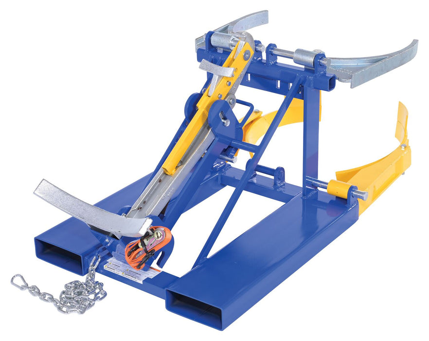 Vestil DFDL-3 steel deluxe combination fork mounted drum lifter - view 6