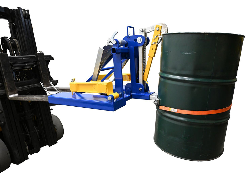 Vestil DFDL-3 steel deluxe combination fork mounted drum lifter - view 16