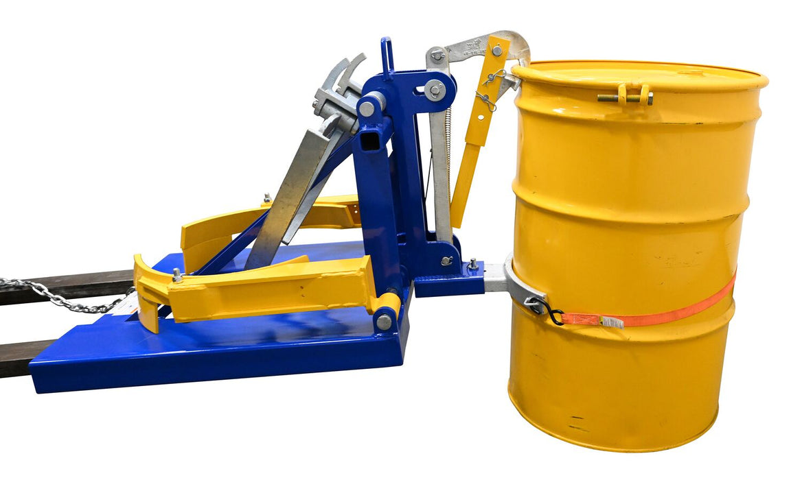 Vestil DFDL-3 steel deluxe combination fork mounted drum lifter - view 18