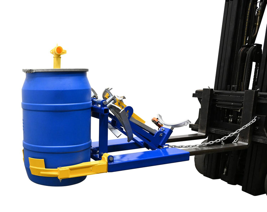Vestil DFDL-3 steel deluxe combination fork mounted drum lifter - view 21