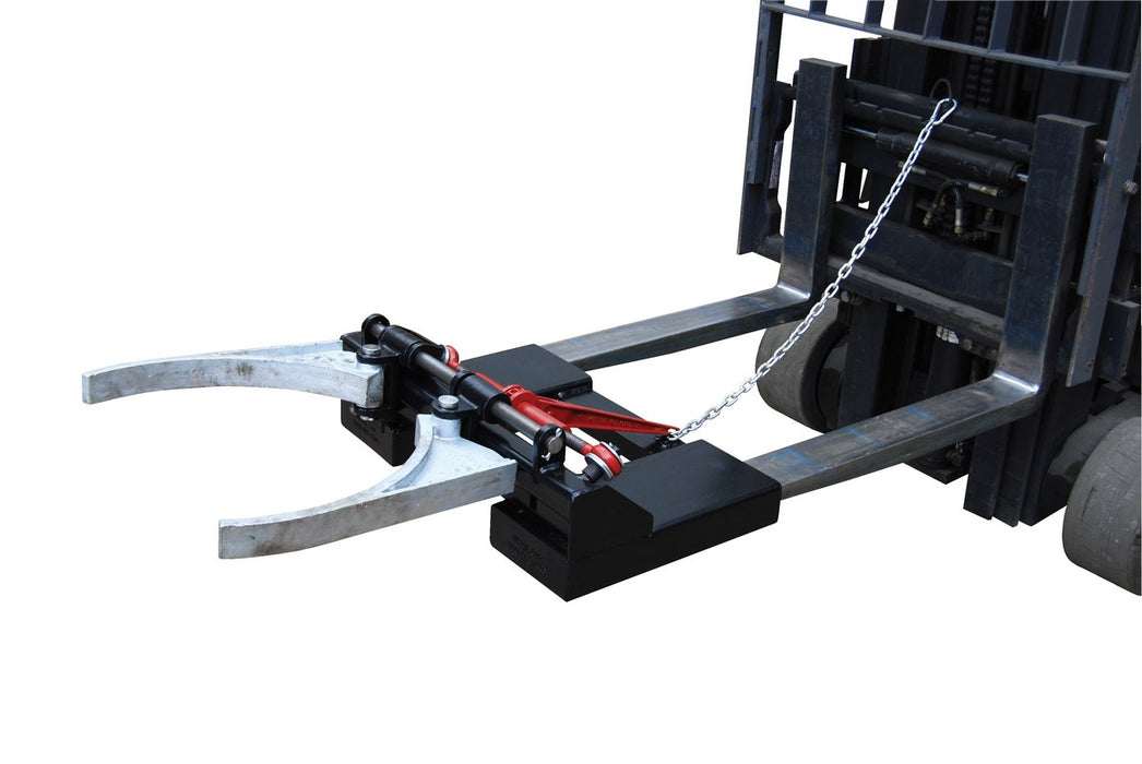 Vestil DGS-AG steel spring grip fork mounted drum gripper - view 2