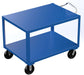 Vestil DH-PH4-3448 Steel 34 in. x 48 in. Platform Heavy Duty Ergo Handle Cart with GFN Casters 4,000 lb. Capacity Blue