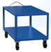 Vestil DH-PH4-3460 Steel 34 in. x 60 in. Platform Heavy Duty Ergo Handle Cart with GFN Casters 4,000 lb. Capacity Blue