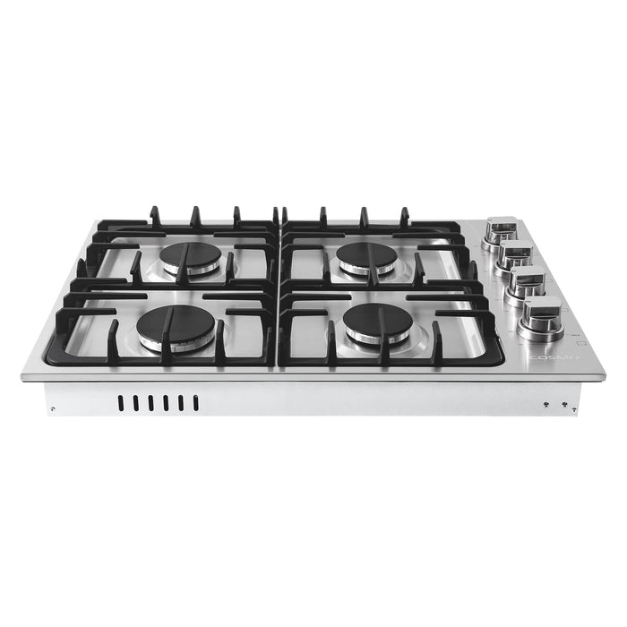Cosmo 30-Inch Gas Cooktop with 4 Burners in Stainless Steel  (COS-DIC304) Cosmo