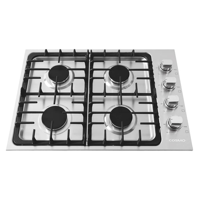 Cosmo 30-Inch Gas Cooktop with 4 Burners in Stainless Steel  (COS-DIC304) Cosmo
