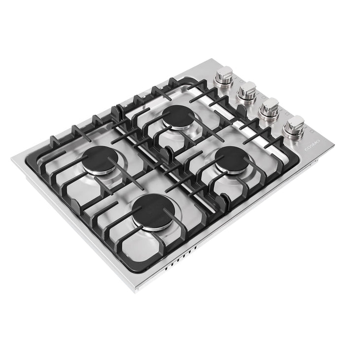 Cosmo 30-Inch Gas Cooktop with 4 Burners in Stainless Steel  (COS-DIC304) Cosmo