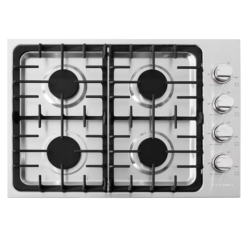 Cosmo 30-Inch Gas Cooktop with 4 Burners in Stainless Steel  (COS-DIC304) Cosmo