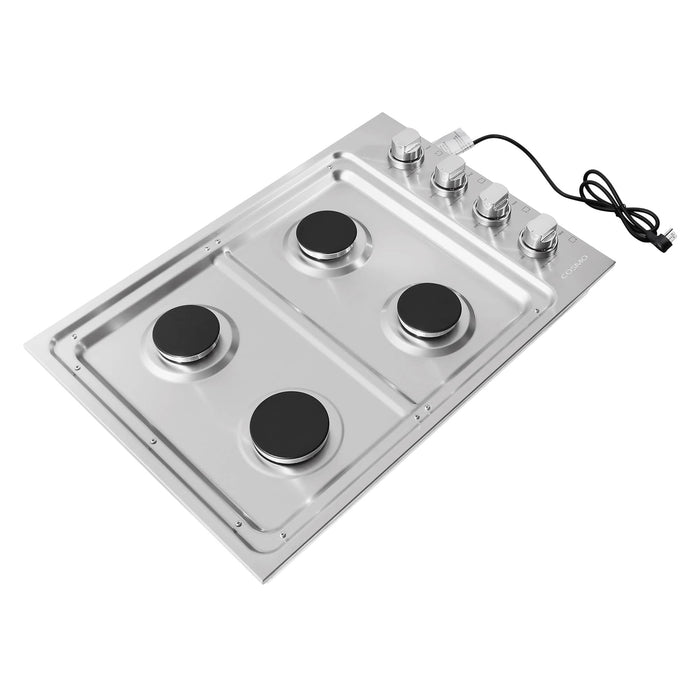 Cosmo 30-Inch Gas Cooktop with 4 Burners in Stainless Steel  (COS-DIC304) Cosmo