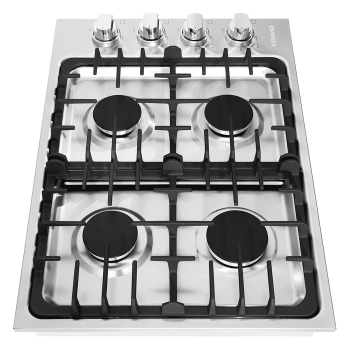 Cosmo 30-Inch Gas Cooktop with 4 Burners in Stainless Steel  (COS-DIC304) Cosmo