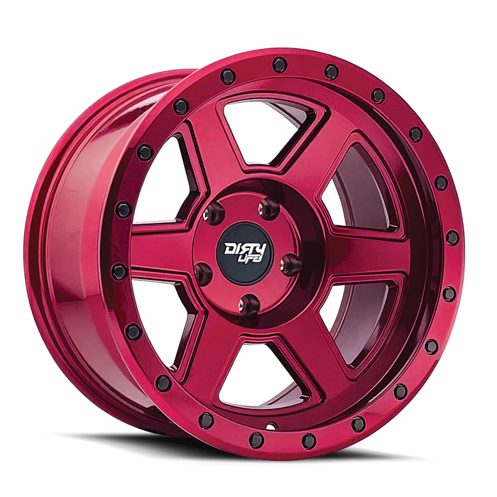 Dirty Life COMPOUND Gloss Crimson Candy Red Wheel 1