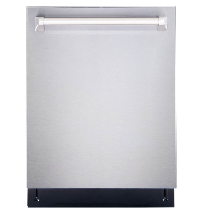 Cosmo 4-Piece Appliance Package - 30-Inch Electric Range, Wall Mount Range Hood, Dishwasher and Refrigerator with Water Dispenser in Stainless Steel (COS-4PKG-632) Cosmo