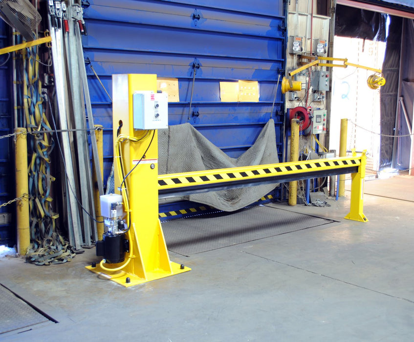 Vestil DJG-100-10 steel dock barricade electric/hydraulic - view 6