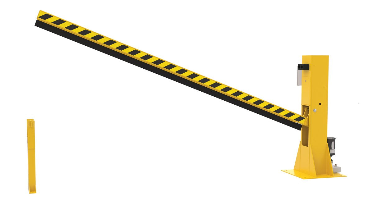 Vestil DJG-100-10 steel dock barricade electric/hydraulic - view 2