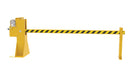 Vestil DJG-100MW Steel Dock Barricade Manual Hand Crank 8 ft. Yellow
