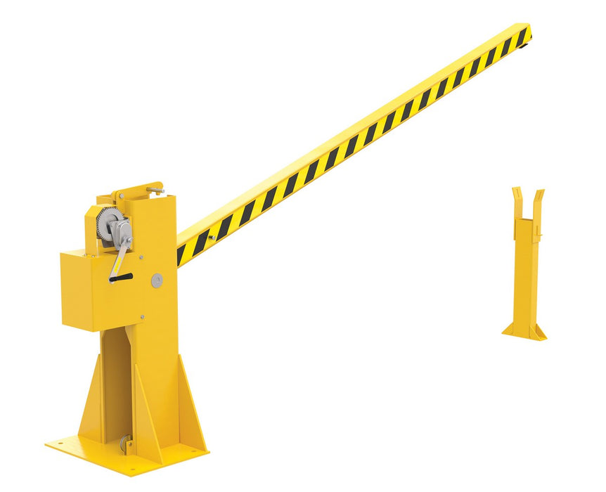 Vestil DJG-100MW steel dock barricade manual hand crank - view 4