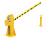 Vestil DJG-100MW steel dock barricade manual hand crank - view 4