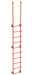 Vestil DKL-10-OR Steel Walk Through Dock Ladder 10 Step 300 lb. Capacity Orange