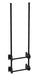 Vestil DKL-2-BK Steel Walk Through Dock Ladder 2 Step 300 lb. Capacity Black
