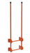Vestil DKL-2-OR Steel Walk Through Dock Ladder 2 Step 300 lb. Capacity Orange