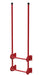 Vestil DKL-2-RD Steel Walk Through Dock Ladder 2 Step 300 lb. Capacity Red