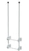 Vestil DKL-2-WT Steel Walk Through Dock Ladder 2 Step 300 lb. Capacity White