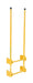 Vestil DKL-2 Steel Walk Through Dock Ladder 2 Step 300 lb. Capacity Yellow