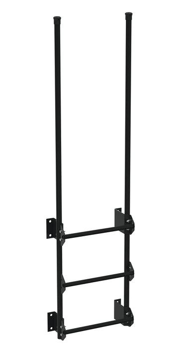 Vestil DKL-3-BK Steel Walk Through Dock Ladder 3 Step 300 lb. Capacity Black